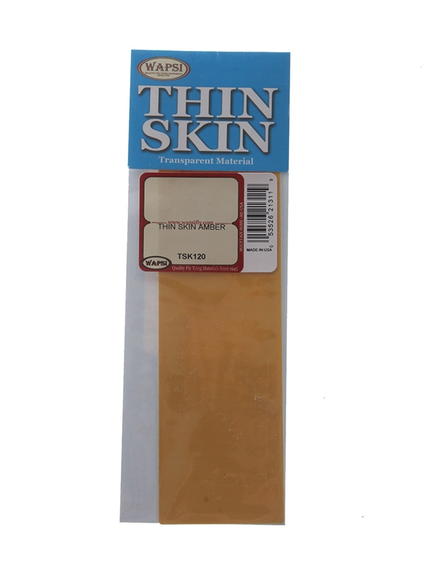 Wapsi Thin Skin Transparent Flyfishing Material Amber