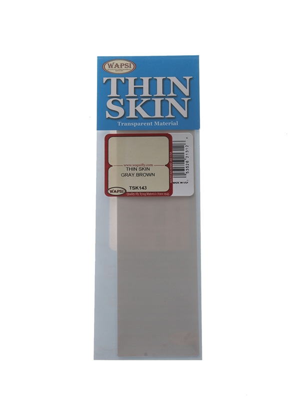 Wapsi Thin Skin Transparent Flyfishing Material Grey Brown