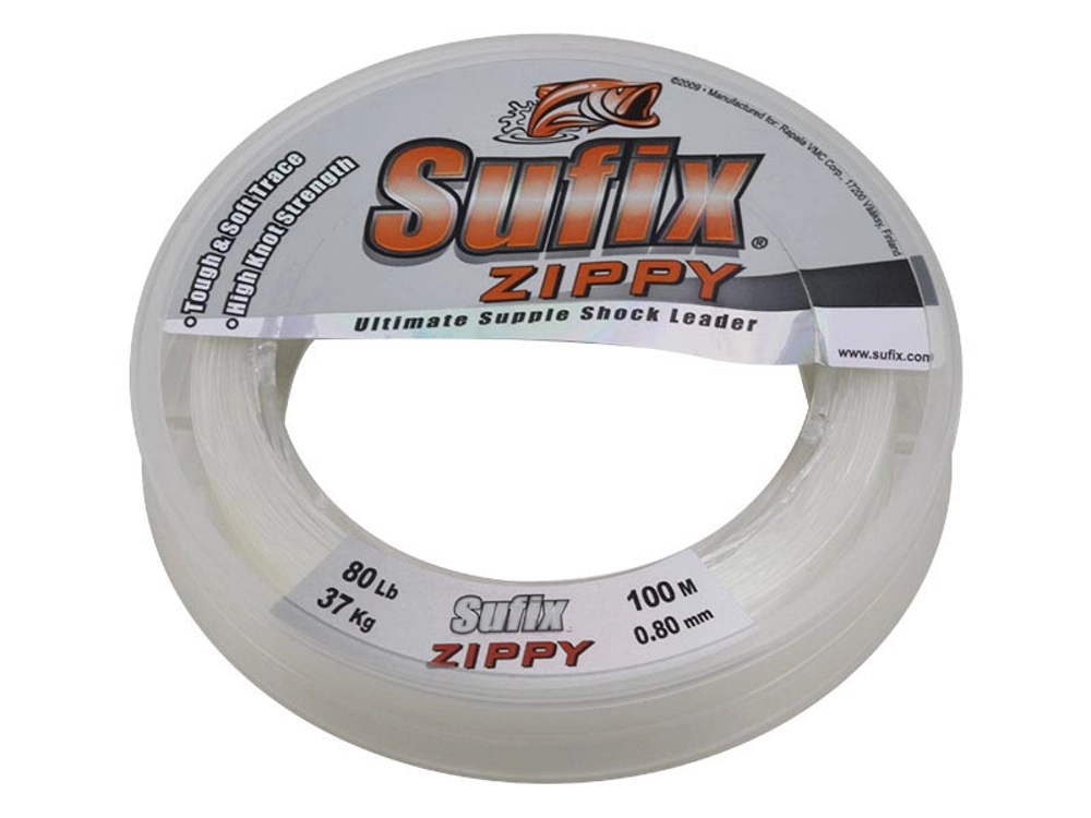 Sufix Zippy Supple Shock Leader Clear 80lb x 100m Sufix Zippy Supple Shock Leader Clear 80lb x 100m