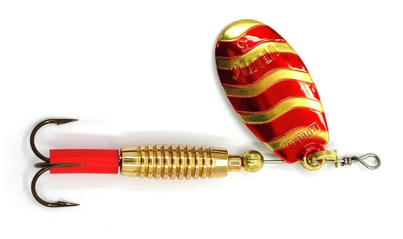 Veltic Spinner Lure No.1 2g Red/Gold