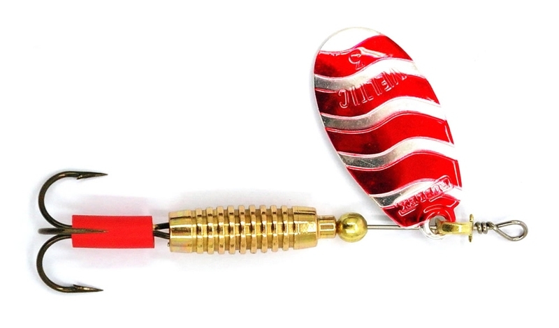 Veltic Spinner Lure No.1 2g Red/Silver