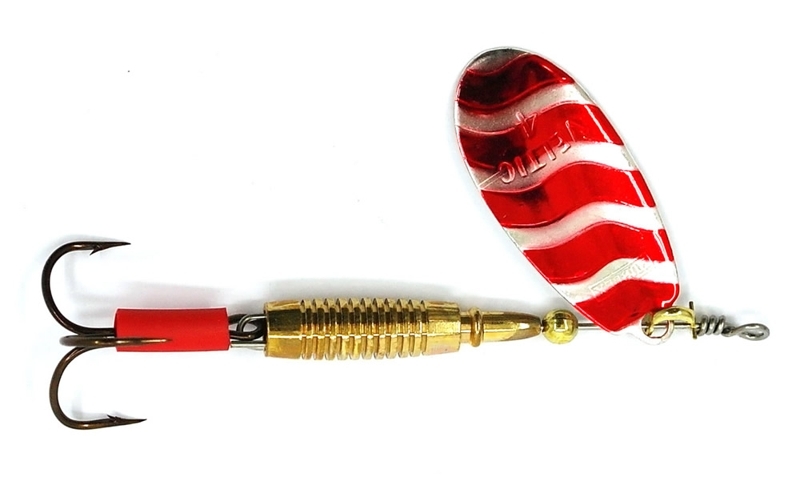 Veltic Spinner Lure No.4 8g Red/Silver