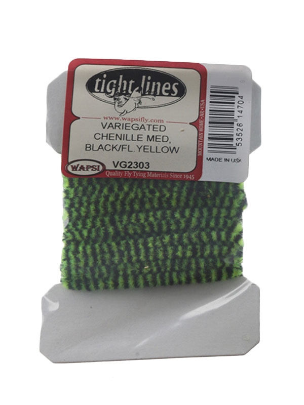 Wapsi Variegated Chenille Black/Fluoro Yellow M