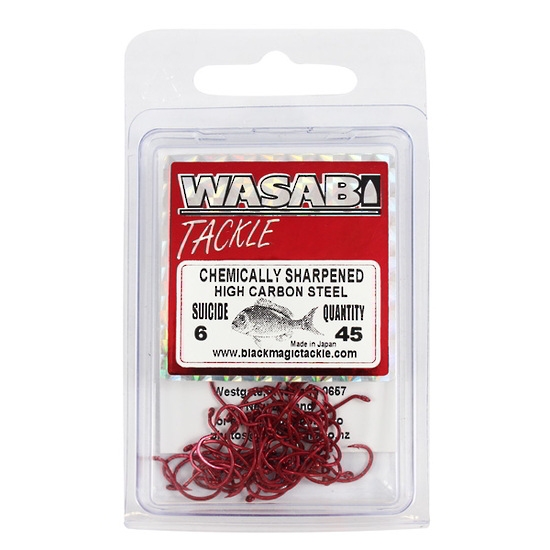 Wasabi Tackle Red Suicide Hook Packs