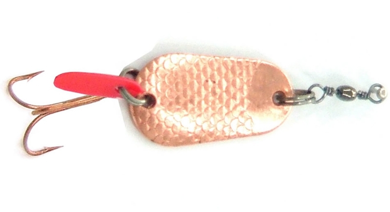 Kilwell Zed Spinner Trout Lure 12g Copper Treble Hook Qty 2