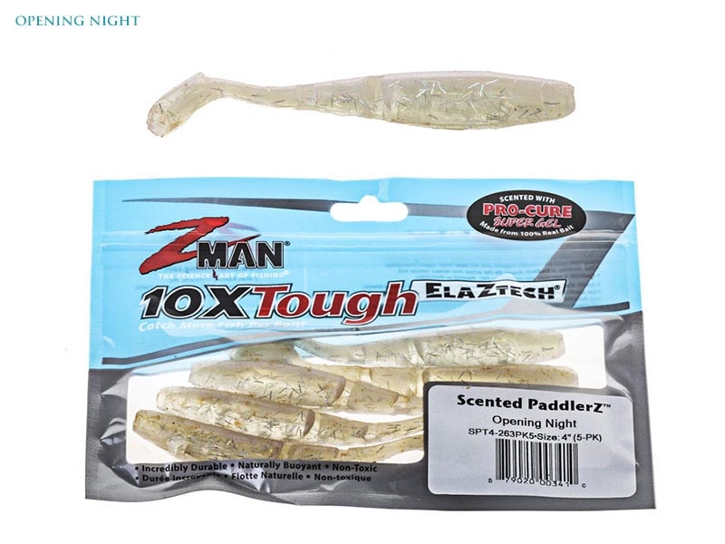 Z-Man PaddlerZ Scented Soft Bait 10cm Opening Night
