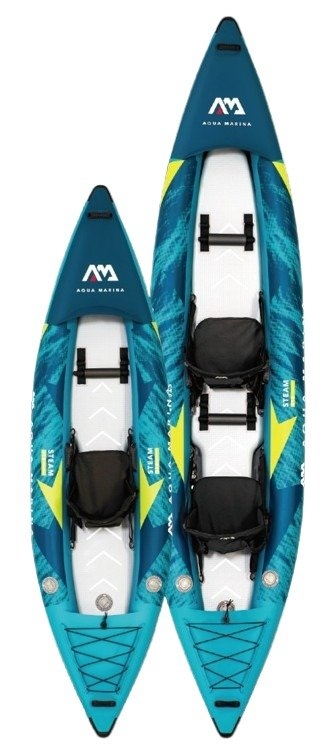 Aqua Marina New Steam Touring 2 Person Inflatable Kayak with Rigid Floor 13ft 6in