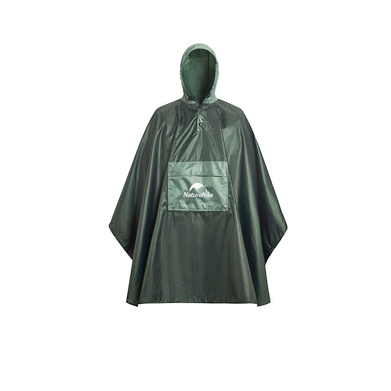 Naturehike Waterproof Rain Poncho Army Green
