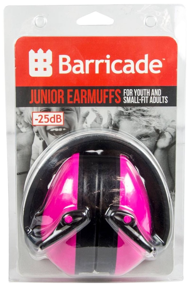 Barricade Junior Earmuffs Pink 25dB
