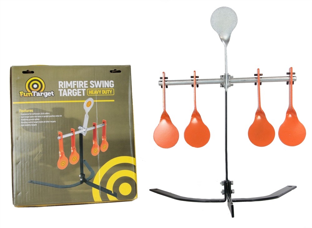 Fun Target Rimfire Heavy Duty Swing Target - 5 Targets