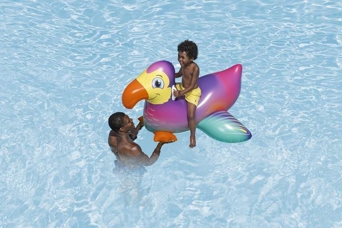 Bestway Dandy Dodo Kids Inflatable Ride-On Pool Float 1.41 x 1.13m
