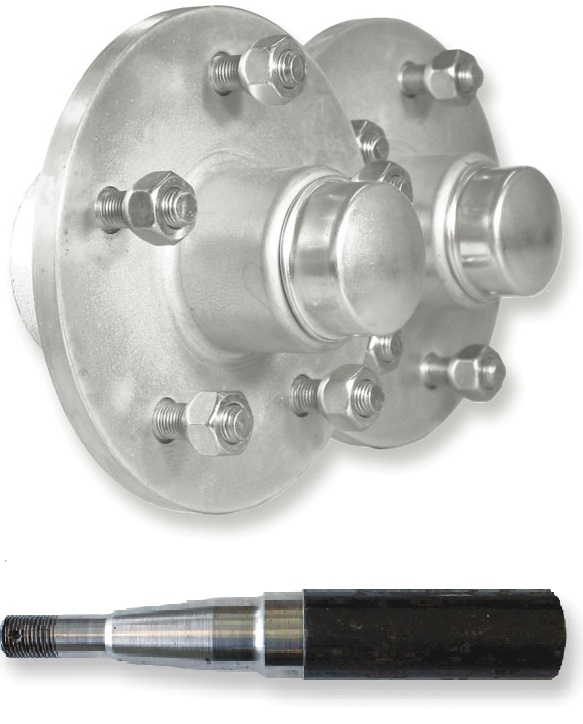 Trojan Non Brake Standard Hub and Stub Kit 1500kg 6 x 5-1/2in x 1/2in