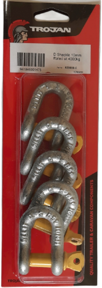 Trojan HT D Shackle 10mm Qty 5