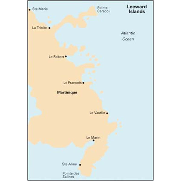 Imray East Coast of Martinique Chart