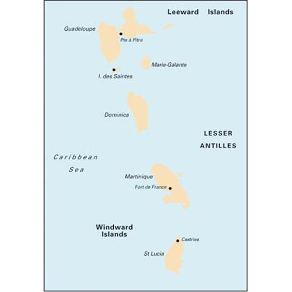 Imray Guadeloupe to St. Lucia Passage Chart