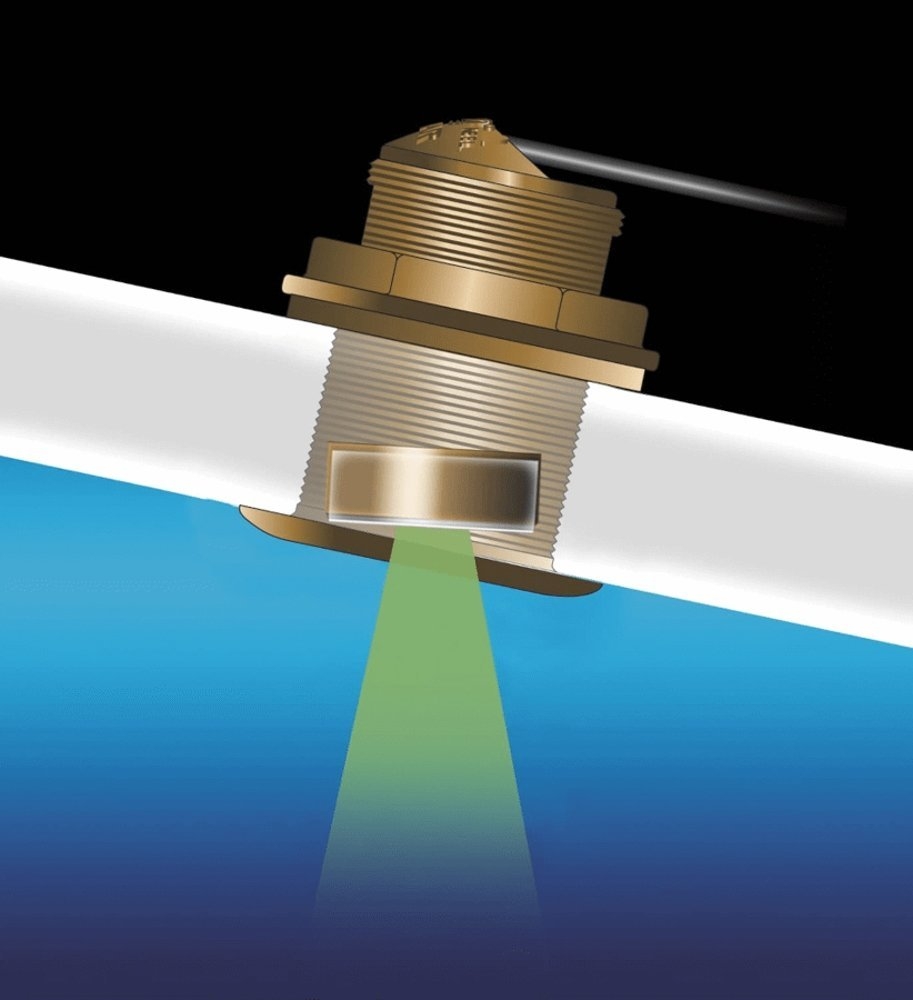 Airmar B175C-20-H-10F 1kW High CHIRP Thru-Hull Transducer 20deg Tilt Furuno 10-Pin