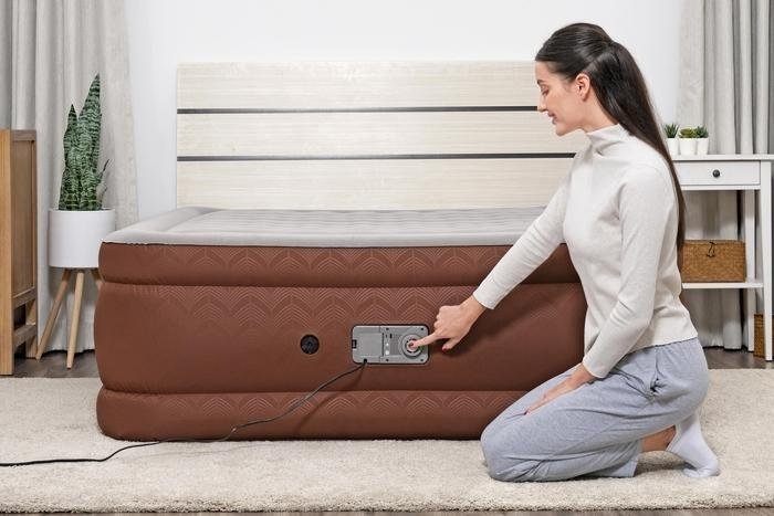 Bestway AlwayzAire Fortech Queen Airbed with Comfort Choice+ Dual Pump 