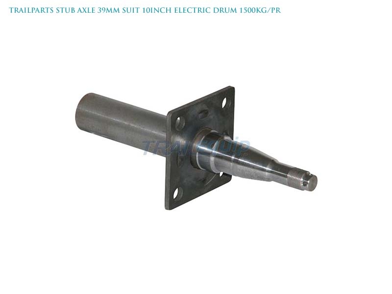Trailparts Stub Axle 39mm for 10inch Electric Drum 1500kg/pr