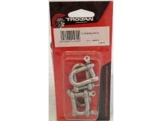 Trojan 6mm Galv D Shackle Pkt 5 - 15mm X 13mm