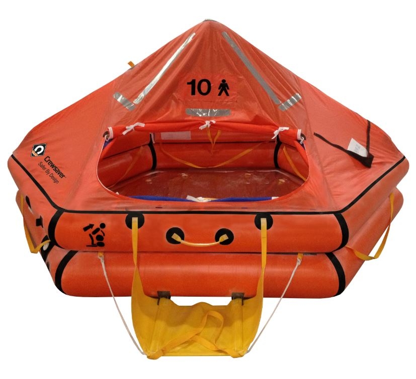 Crewsaver 4-Man ISO Ocean Offshore Life Raft Over 24hr Valise