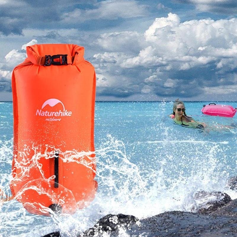 Naturehike High-Vis Inflatable Floating Dry Bag 28L Orange