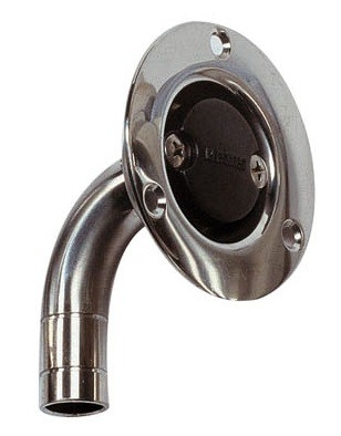 V-Quipment Stainless Steel Breather Nipple 16mm Diameter Angled