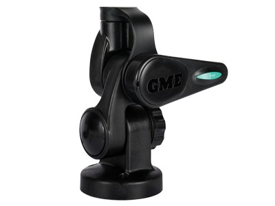 GME Abl014B Double Swivel Round Antenna Base Black