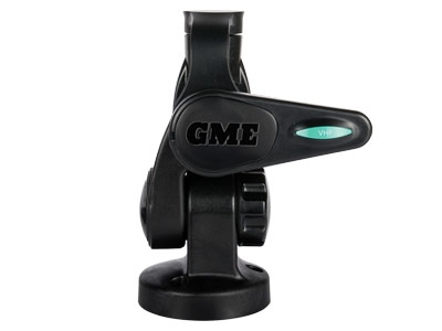 GME Abl014B Double Swivel Round Antenna Base Black