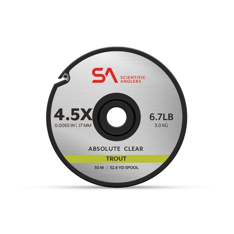 Scientific Anglers Absolute Trout Tippet Clear 30m 4.5X 6.7lb 0.17mm
