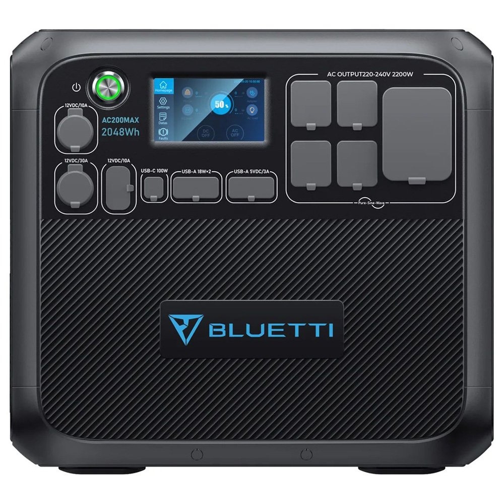 BLUETTI AC200MAX Expandable Portable Power Station 2200W Inverter 2048Wh LiFePO4
