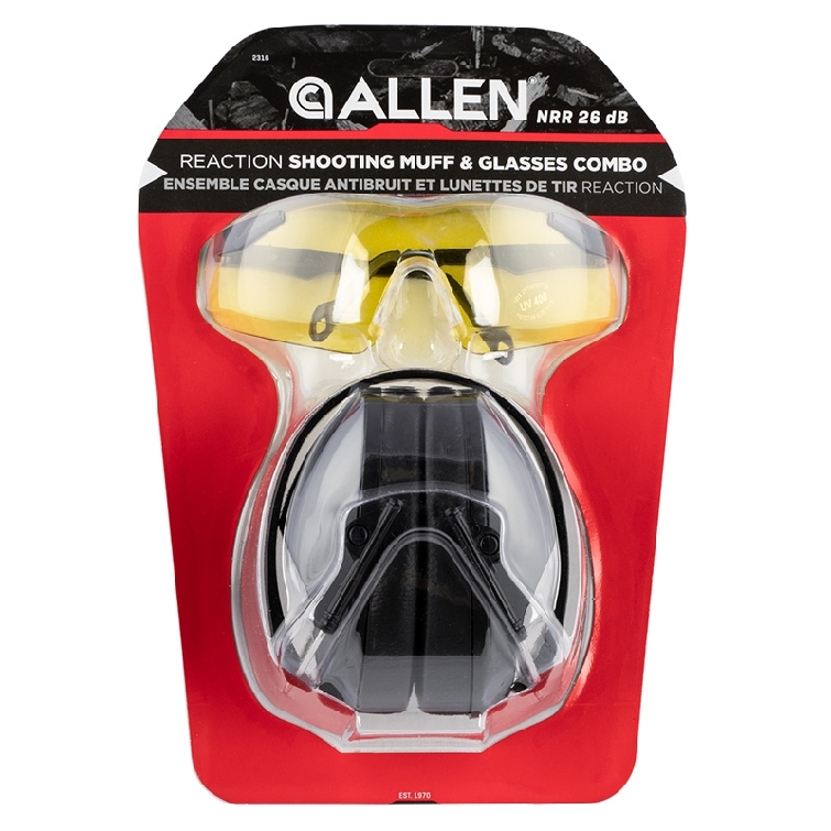 Allen Reaction Shooting Muff and Glasses Set