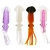 Holiday Soft Squid Lure - Assorted Colours 2.5in Qty 8