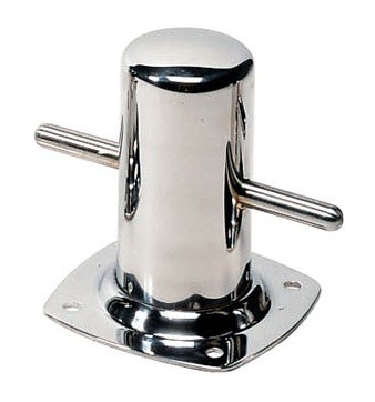 V-Quipment Achilles 110 Stainless Steel Bollard with Baseplate