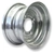 Trojan Galvanised 4 Stud 4in PCD Wheel Rim 8in suits 570x8in Wheels