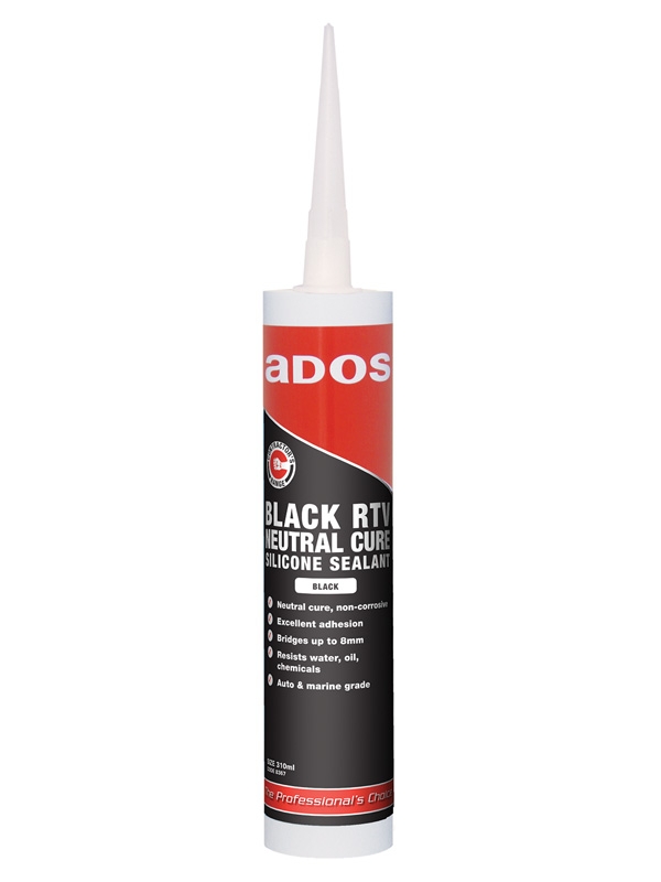ADOS Black RTV Neutral Cure Silicone Sealant 310ml