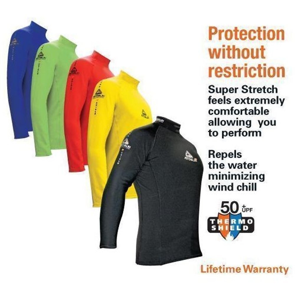 Adrenalin 2P Thermal Mens Long Sleeve Rash Vest Lime XL