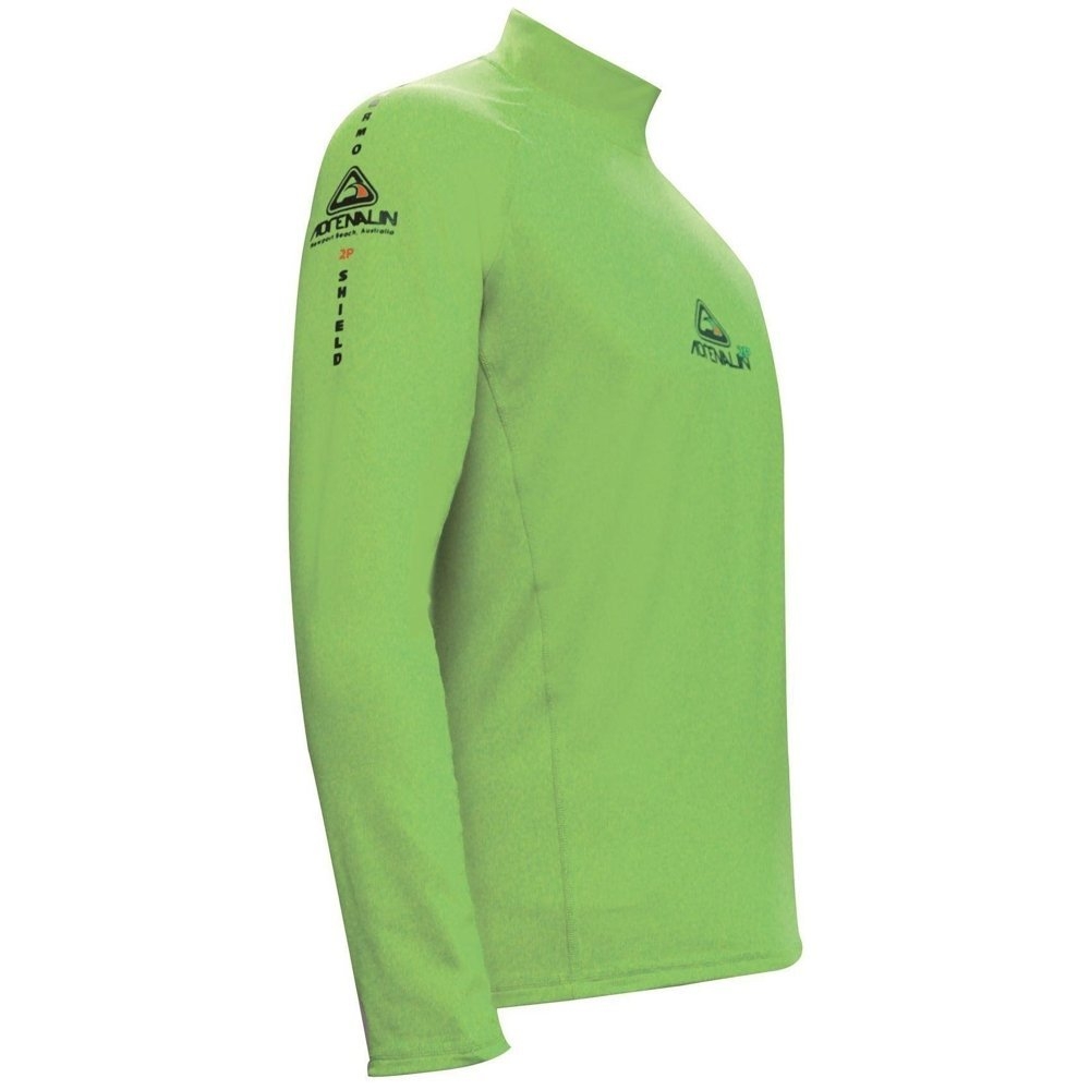 Adrenalin 2P Thermal Mens Long Sleeve Rash Vest Lime XL