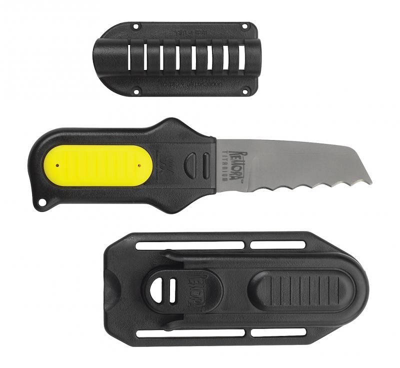 Underwater Kinetics Remora Titanium Dive Knife 7cm Black