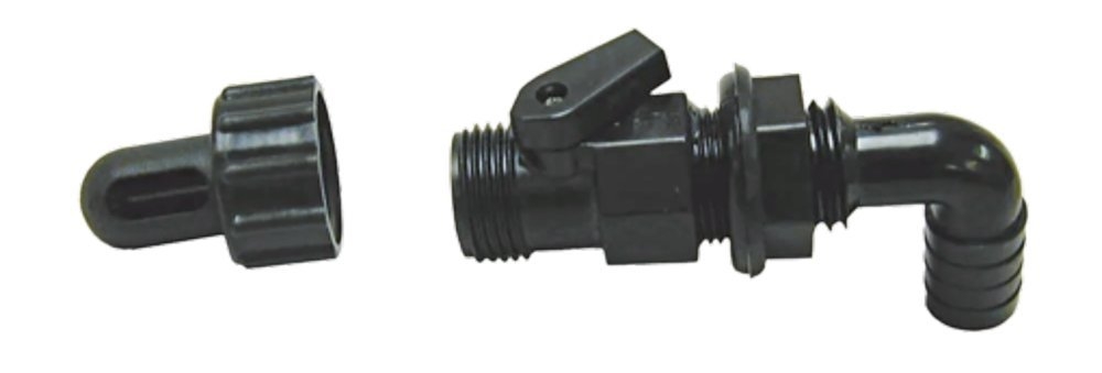 TH Marine Washdown Fittings 3/4 Black