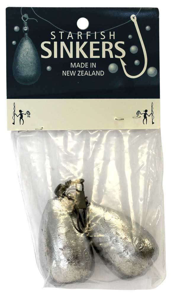 Starfish Clip-On Swivel Sinkers 6oz Qty 2