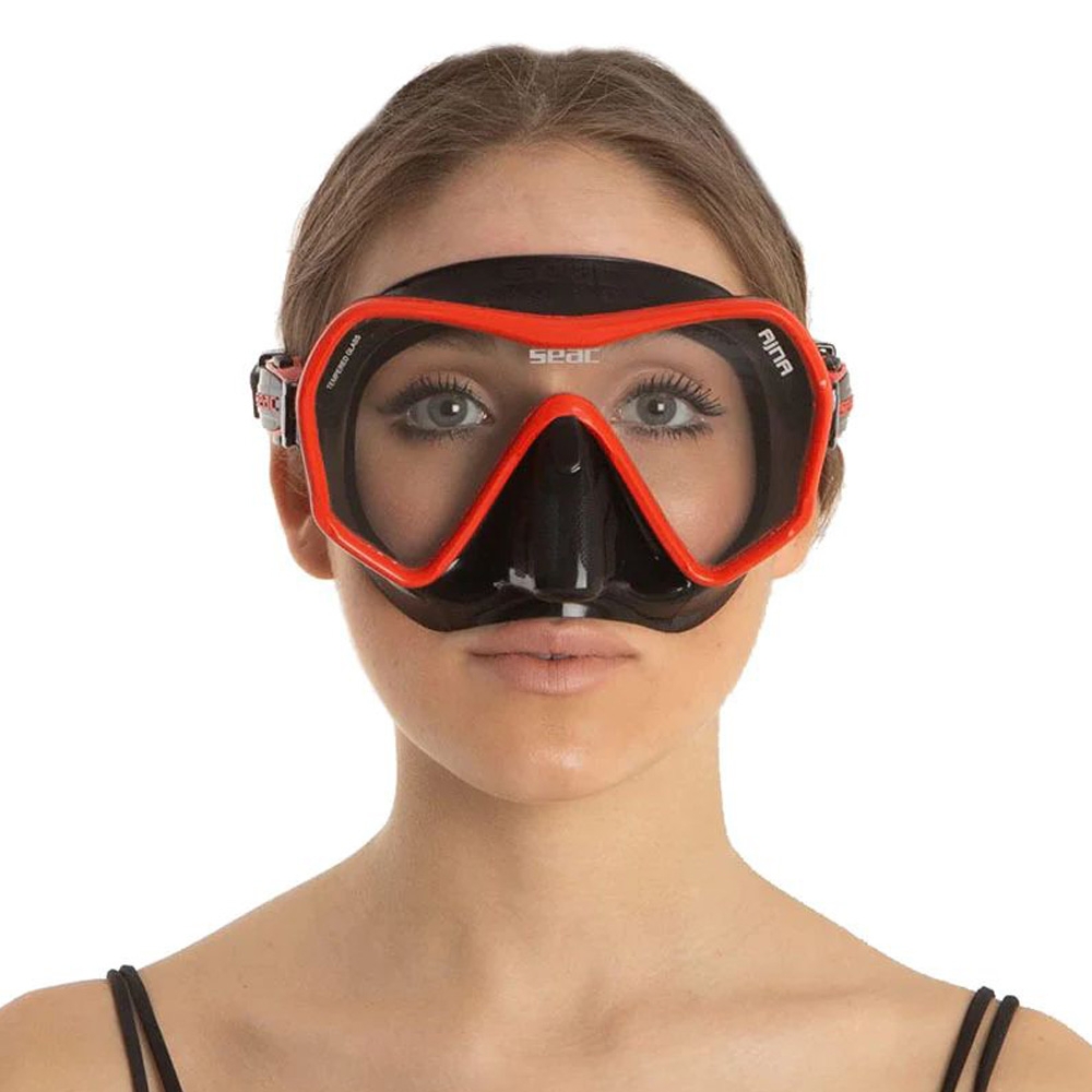 Seac Ajna Silicone Dive Mask Red
