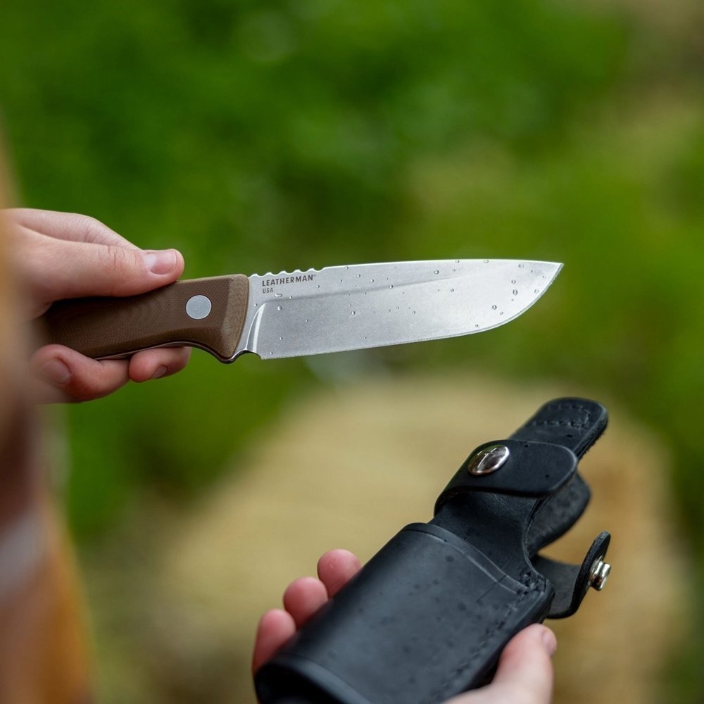 Leatherman Trac Fixed Blade Knife Earth Brown 10.7cm