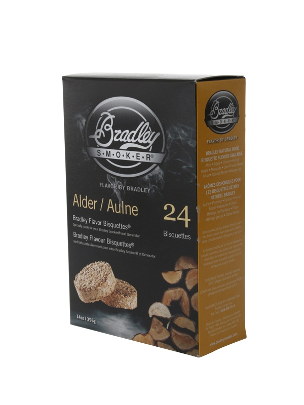 Bradley Smoker Flavoured Bisquettes 24 Pack - Alder