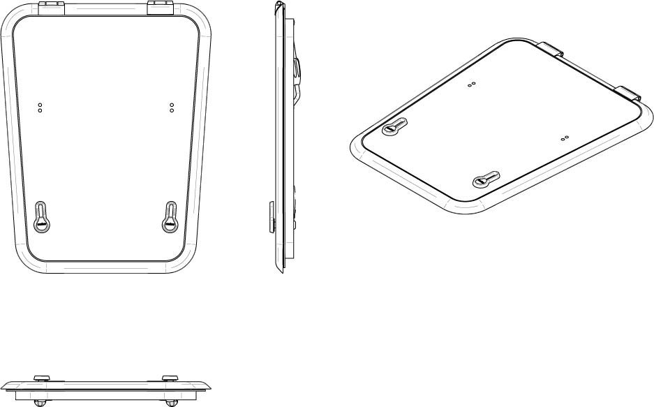 VETUS Altus Deck Hatch Trapezium Model