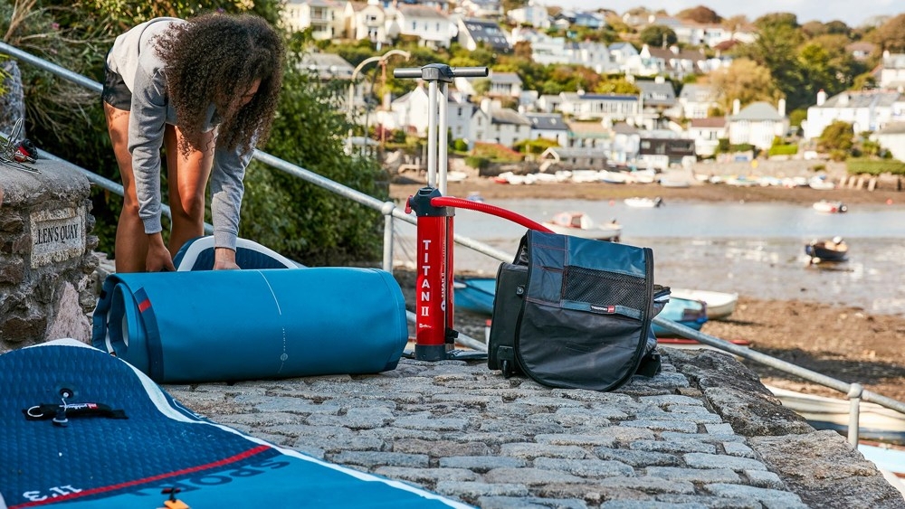 Red Paddle Co Sport Inflatable Stand Up Paddle Board with Hybrid Tough Paddle 11ft 3in