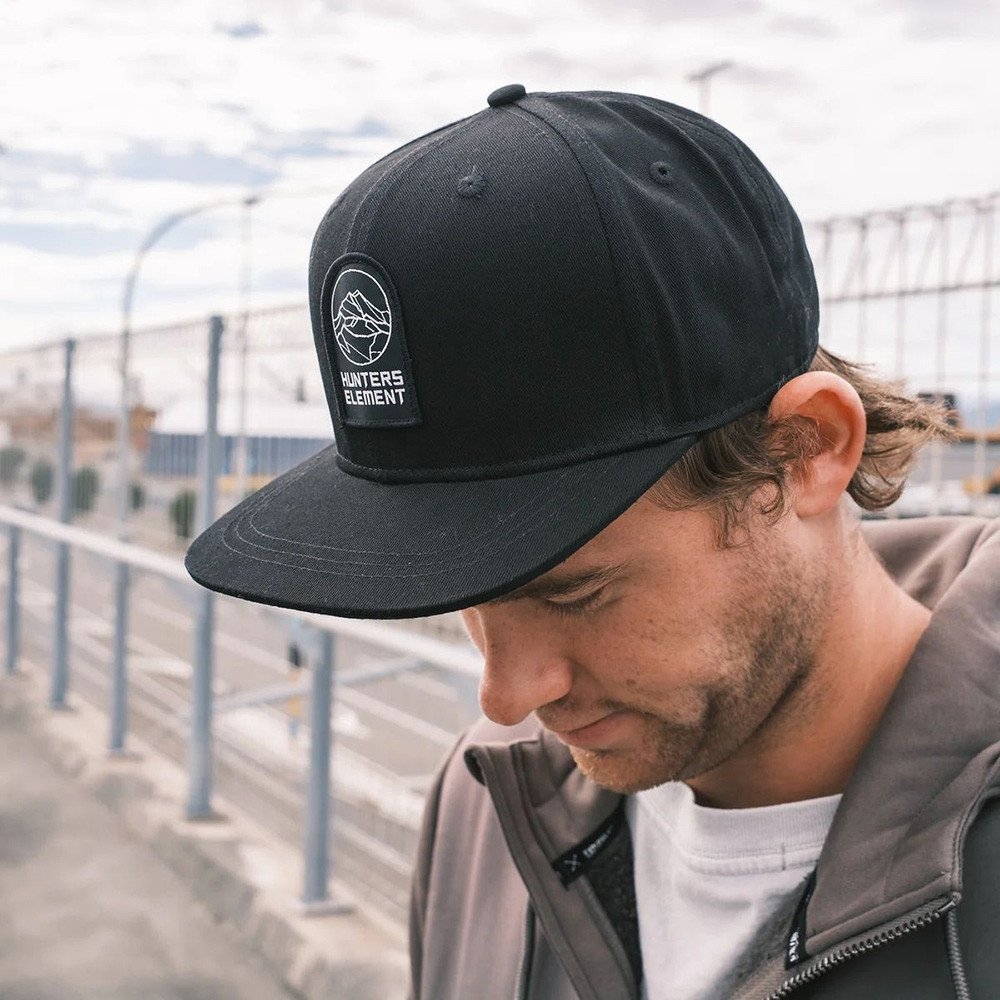 Hunters Element Alp Cap Flat Peak Black