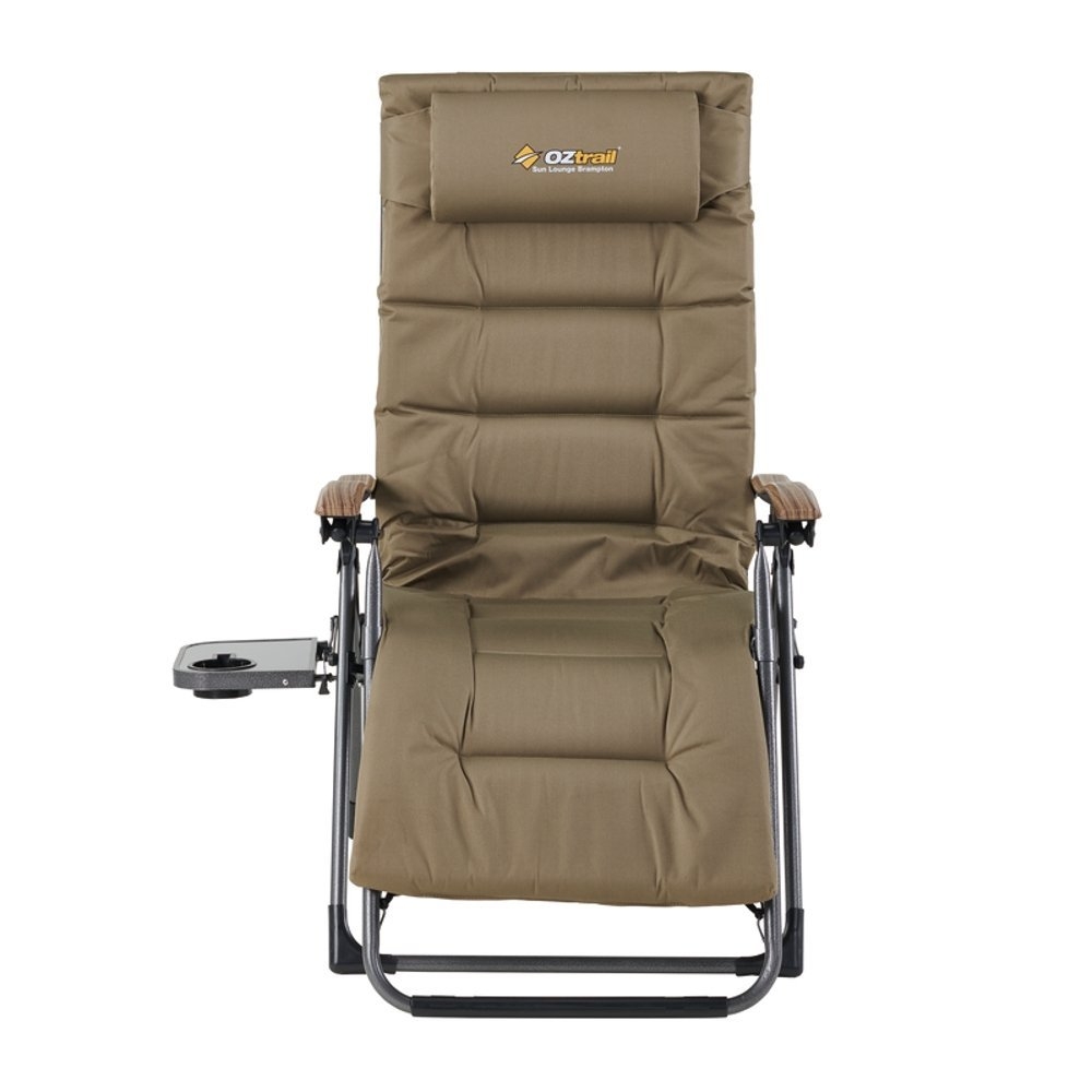 OZtrail Brampton Sun Lounge Folding Recliner Chair