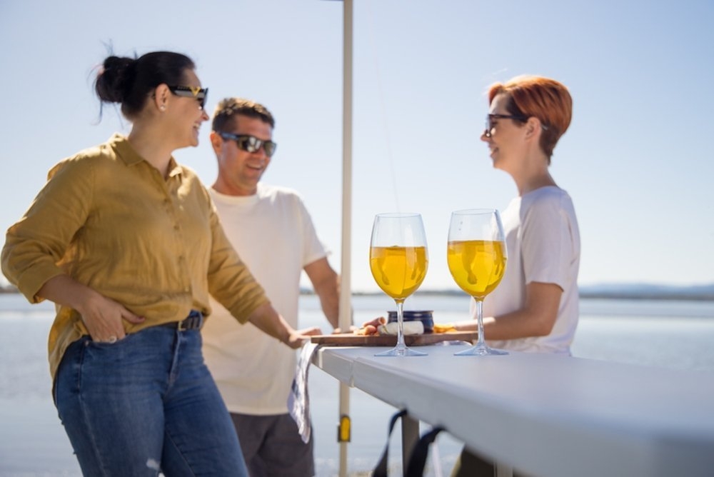 OZtrail Foldable Gazebo Shelter Bar Table