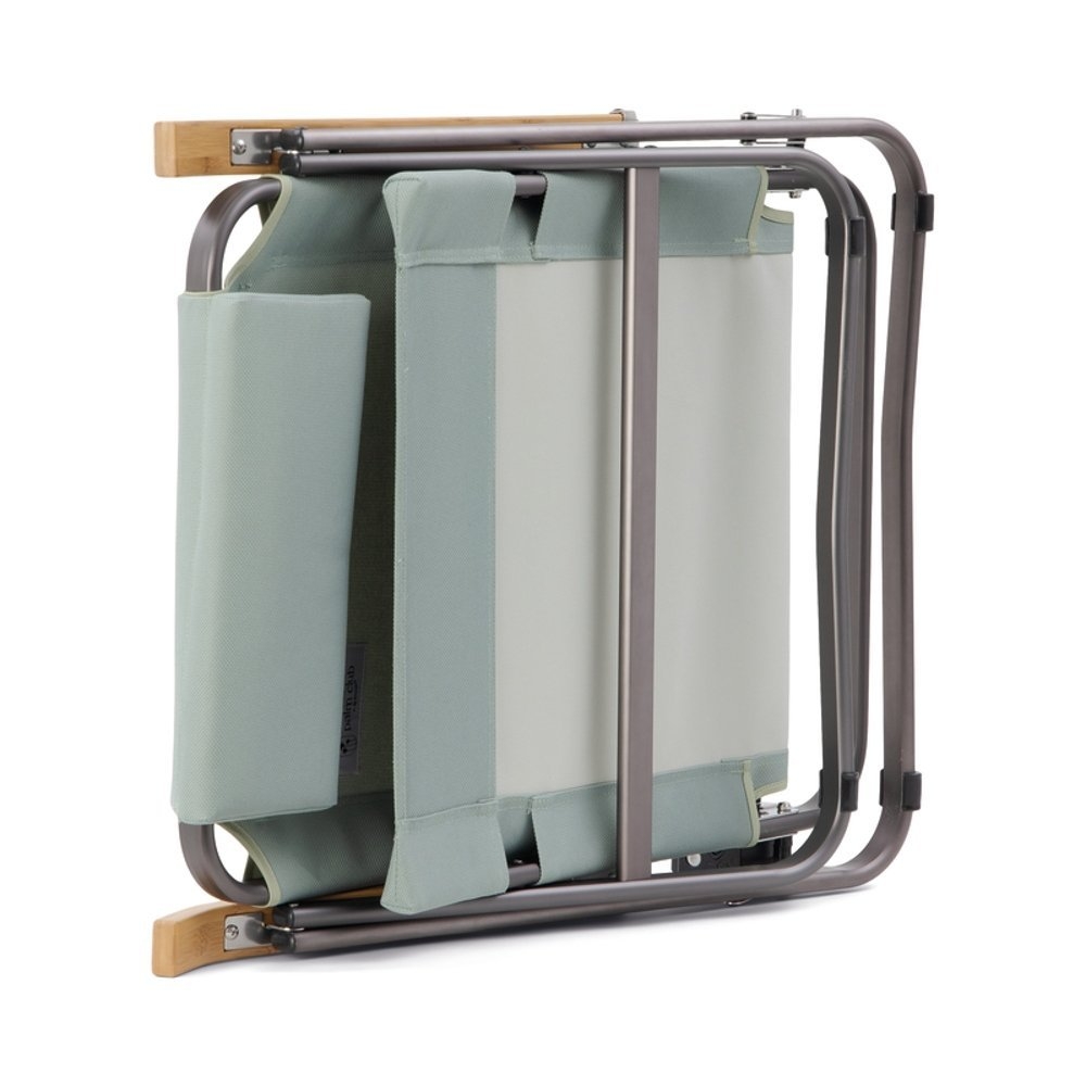 OZtrail High Back Folding Beach Chair White/Green