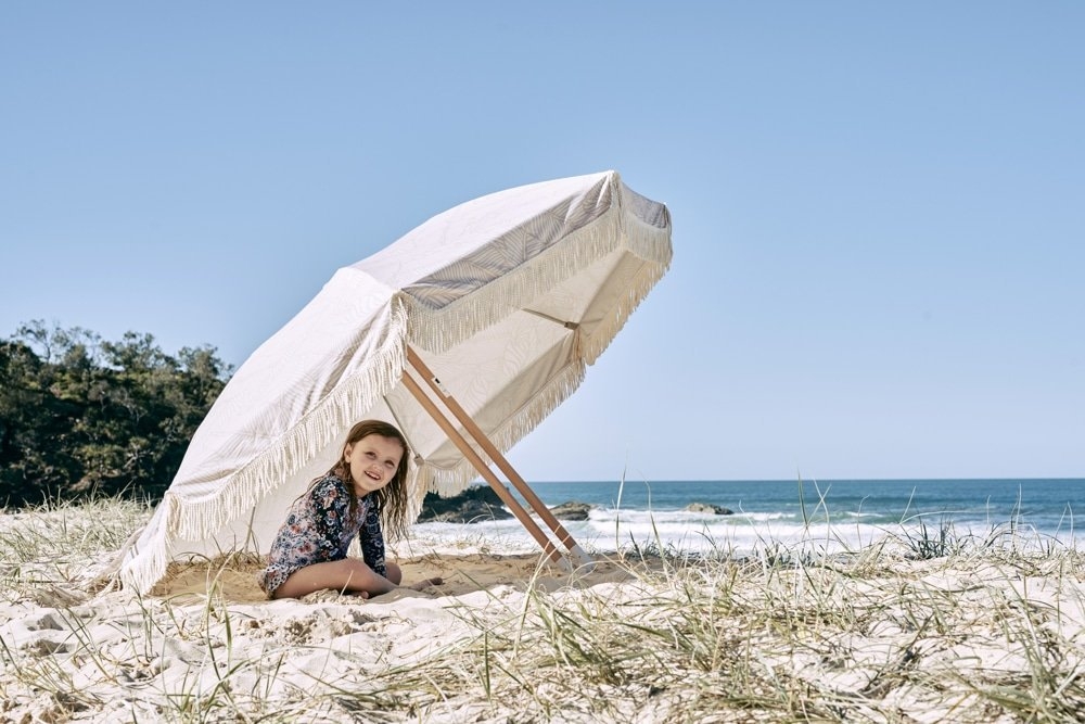 OZtrail Beach Umbrella 2m Almonta White Sand